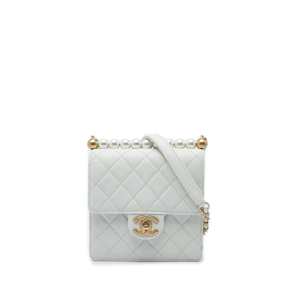 Pre-Loved Chanel Small Quilted Lambskin Chic Pearls Flap